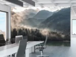 Foggy Mountains Vinyl Wallpaper - Image 5
