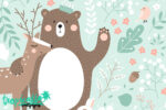 Forest Friends Removable Wallpaper - Kids Nursery Wall Decor - Image 2