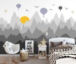 Forest Mountain Nursery Mural  Wallpaper - Image 3