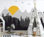 Forest Mountain Nursery Mural  Wallpaper - Image 2