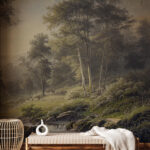 Forest River Landscape Wallpaper Mural - Image 3