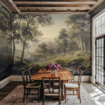 Forest River Landscape Wallpaper Mural - Image 4