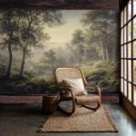 Forest River Landscape Wallpaper Mural - Image 2
