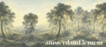 Forest Wallpaper. Removable Wallpaper. Morning Dawn Scenic Landscape. Panoramic in the Valley Wall Mural. - Image 3