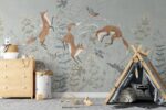 Fox Wallpaper: Woodland Animal Bird Mural, - Image 2