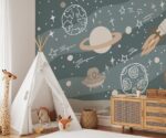 Galaxy  Wallpaper Space Planets Kids Room Decor - Image 2