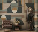 Geometric Art Deco Wallpaper Mural Boho - Image 3