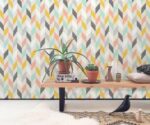 Geometric Chevron  Wallpaper Nordic Kids Room Mural - Image 3