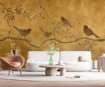 Gold Chinoiserie Wallpaper