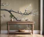 Gold Chinoiserie Wallpaper Mural - Image 2