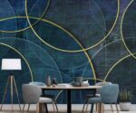 Gold Lines Geometric Wallpaper Abstract Art Wall Mural