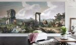 Greece Landscape Mural: Scenic Retro  Wallpaper