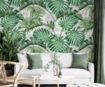 Green Palm Leaves Tropical Wallpaper Mural