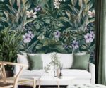 Green Tropical Leaf Wallpaper  Vinyl Wall Mural