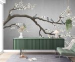 Grey Chinoiserie Wallpaper - Image 3