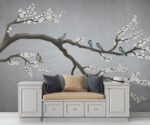 Grey Chinoiserie Wallpaper