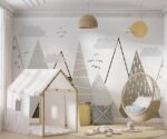 Mountains Wallpaper Mural Children's Room Decor