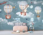 Hot Air Balloon Nursery Wallpaper