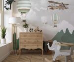 Hot Air Balloons Kids Wallpaper  Nursery Mural - Image 4