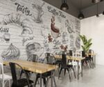 Coffee Shop Wallpaper Mural Cafe Decor - Image 3