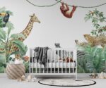Jungle Animals Wallpaper Mural  Kids Room Decor - Image 2