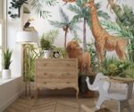 Jungle Safari Animals Wallpaper Mural  Kids Room Decor - Image 2