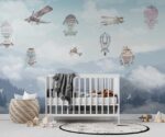 Kids Room Wallpaper Rainforest Hot Air Balloons - Image 2