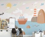 Kids Wallpaper Mural Nautical  Wall Art - Image 2