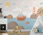 Kids Wallpaper Mural Nautical  Wall Art - Image 3