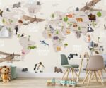 Kids World Map Wallpaper