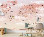 Kids World Map Wallpaper - Image 3
