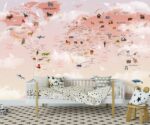 Kids World Map Wallpaper