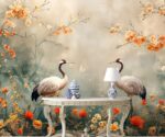 Landscape Wallpaper , Pastel Chinoiserie - Image 3