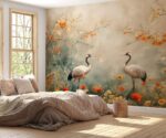 Landscape Wallpaper , Pastel Chinoiserie