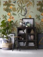 Lemon Lizard Wallpaper: Floral Jungle Removable Mural - Image 3