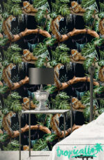 Leopard Jungle Wallpaper:  Wall Decal