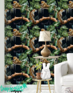 Leopard Jungle Wallpaper:  Wall Decal - Image 2