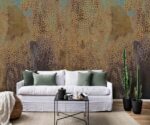 Leopard Pattern Wall Mural Abstract Textured  Wallpaper