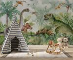 Dinosaur Wallpaper Jurassic Nursery