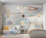 Flying Balloons & Planes Print Children's Room Decor - Image 2