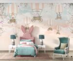 Hot Air Balloon Kids Room Wallpaper Mural - Image 3