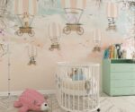 Hot Air Balloon Kids Room Wallpaper Mural - Image 2