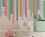 Colorful Lines Kids Wallpaper Mural