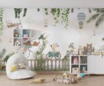 Safari Animals Mural Children's Room Wallpaper - Image 2