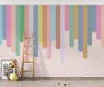 Colorful Lines Kids Wallpaper Mural - Image 4