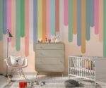 Colorful Lines Kids Wallpaper Mural - Image 2