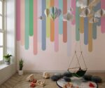 Colorful Lines Kids Wallpaper Mural - Image 3