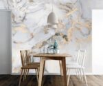 White Marble Wallpaper   Mural - Image 4