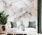 White Marble Wallpaper   Mural