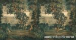 Medieval Tapestry Wallpaper: Scenic Forest Castle Mural, - Image 3